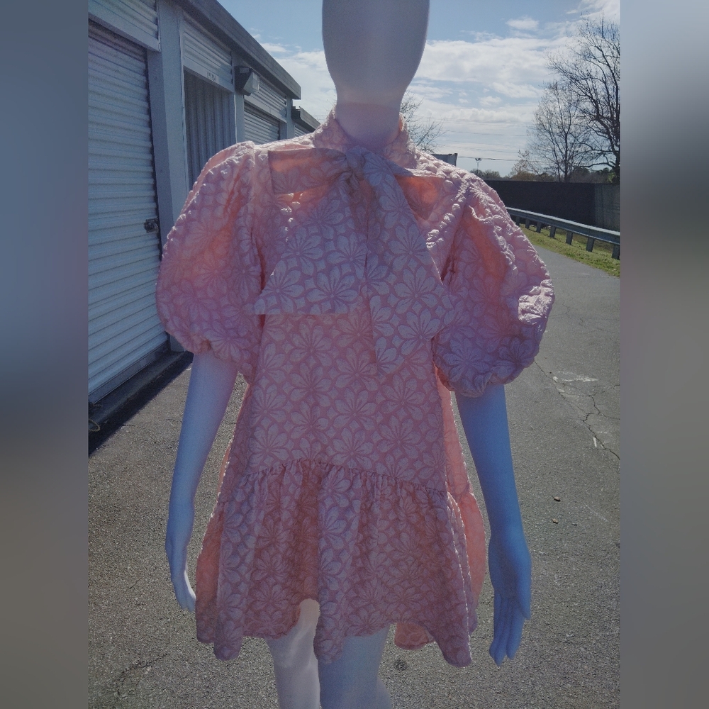Elegant Pink Floral Dress